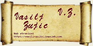 Vasilj Žujić vizit kartica